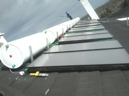 Solar Water Heating System Installed for our client